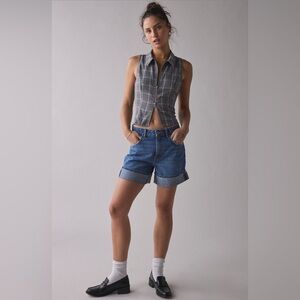 BDG Indie mid-rise cuffed denim short